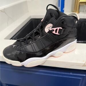 Nike Jordan 6 Rings Black / Rust Pink – White (323419-068) | GS Size 3Y